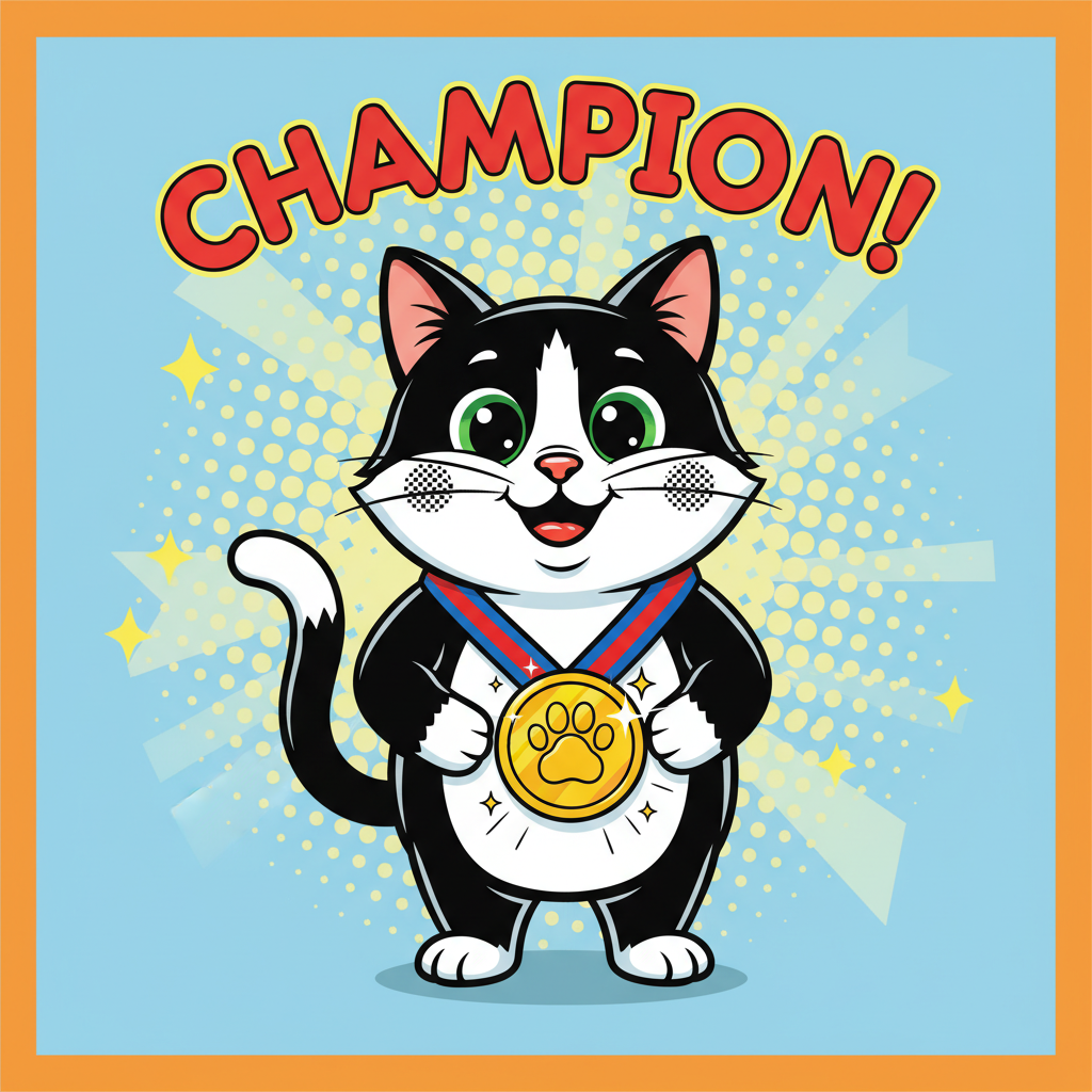 Bucky with hero medal