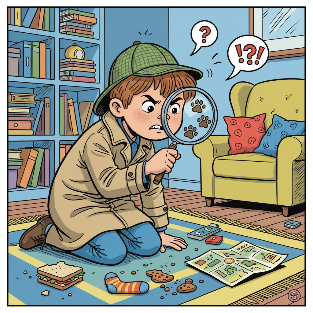 Oliver investigating